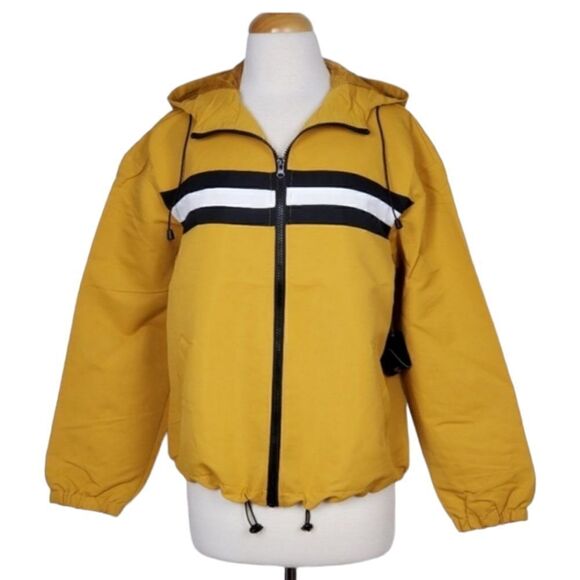 Ambiance Women's Windbreaker Hooded Jacket Coat - Picture 1 of 7